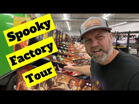 Spooky Pinball factory tour 2024! So much space for activities! Pinball!