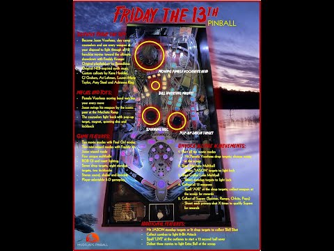 Friday the 13th Homebrew Pinball Trailer