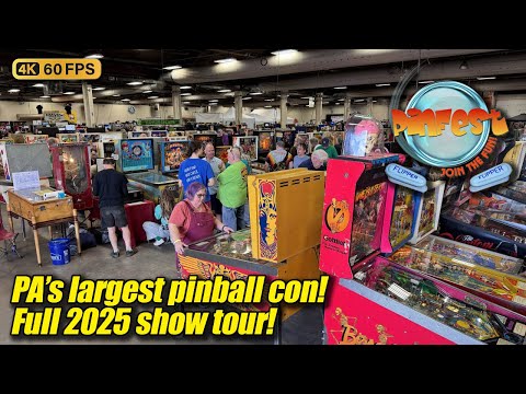 KING KONG! DUNE! New games! Pinfest 2025 full show floor tour (Allentown PA) complete 4K walkthrough