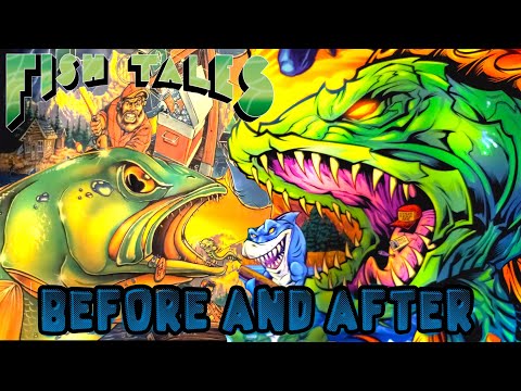 Before and After: Fish Tales Art by Brian Allen