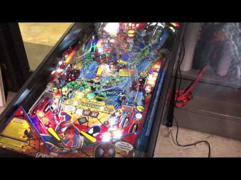 Spider-man Home Pinball Machine &quot;The Pin&quot; Game Play - www.ThePinballCompany.com