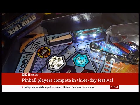 Pinball wizards prepare for flipping hard contest (UK) 17/Aug/2024