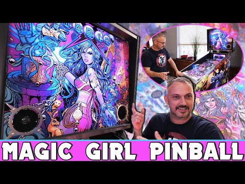One of the rarest pinball machines in the world | Magic girl by John Popadiuk