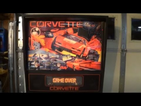 CORVETTE PINBALL MACHINE - BY BALLY 1994