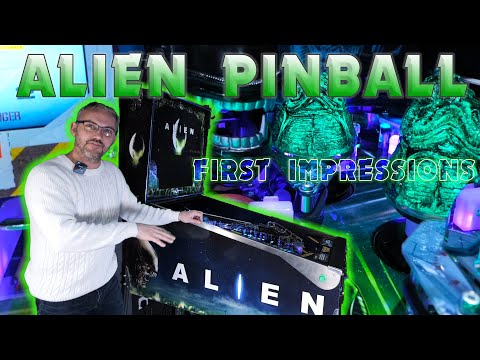 Look what just arrived at my house!! A Pinball Brothers Alien | Basic review &amp; playfield tour