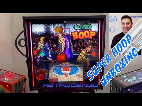 Super Hoop Pinball World premiere unboxing Quetzal Pinball Bitronic 2022