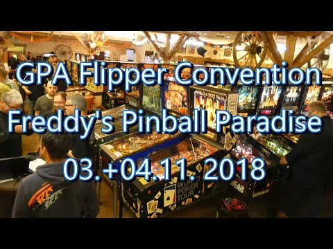 GPA Flipper-Convention in Freddy&#039;s Pinball-Paradise 2018 Pinball convention