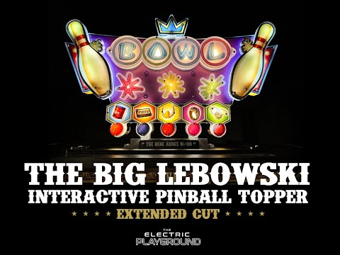 EXTENDED CUT The Big Lebowski Interactive Pinball Topper &amp; Wall Art Edition