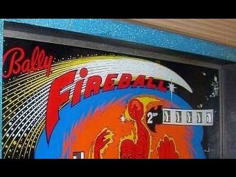 1972 Bally Fireball pinball machine in action