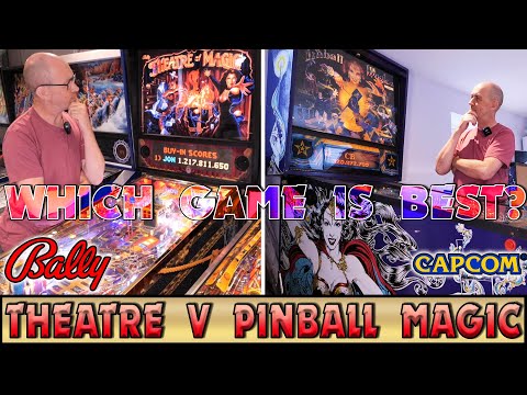 Which is best? | We compare Capcom&#039;s Pinball Magic With Bally&#039;s Theatre of Magic pinball machine