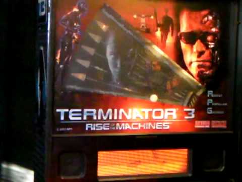 Terminator 3 pinball, back box game