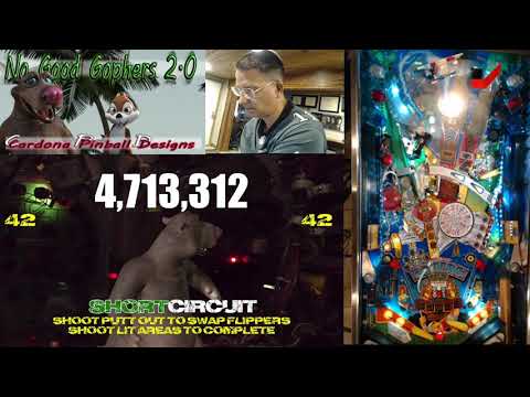 Gameplay of No Good Gofers: Battle For The Green pinball