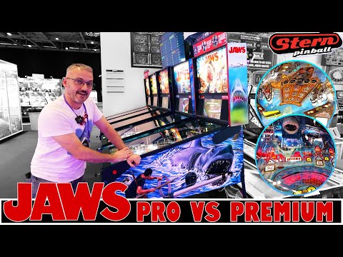 🦈 Stern Pinball&#039;s JAWS - Pro vs. Premium Pinball Machines | First Impressions &amp; Gameplay Comparison!