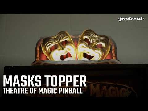 Theatre of Magic Pinball Masks Topper - Pedretti Gaming