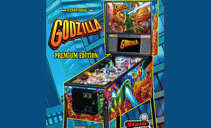 Godzilla Pin von Stern mit vollem Spielspaß.